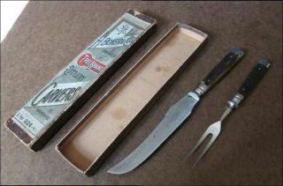 Finest Antique Boker Carbon Steel/stag Chef 