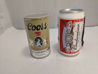 Vintage Novelty Coors And Budweiser Can Radios