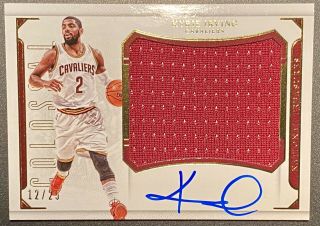 2015 - 16 Panini National Treasures Colossal Jersey Signatures Kyrie Irving /25