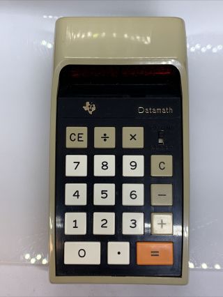 Vintage Texas Instruments TI - 2500 Datamath Calculator w Box 3