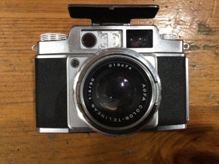 Agfa Ambi Silette Vintage 35mm Camera,  2 Lens,  Prinz Flash,  Box And Leather Case 3