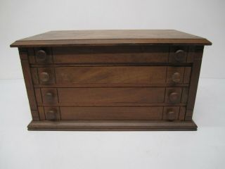 Reserved 4 Drawer Thread Spool Cabinet Wooden Sewing Storage Mercantile Display