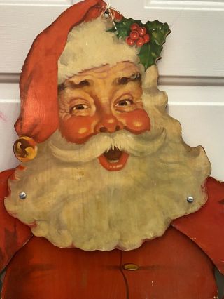 Antique Life Sized Poseable Santa Claus