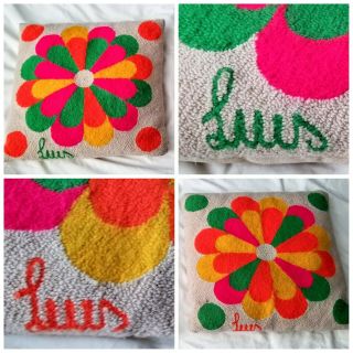 2 (two) Vintage Mid Century Luis Montiel Mali Mai Venezuela Tapestry Pillow Cases
