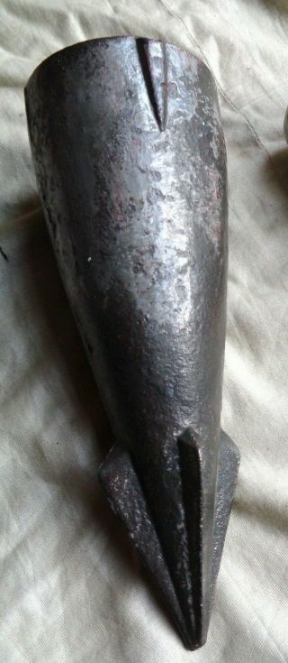 Antique Whaling Harpoon Finial Head.  All Steel Inert Empty Explosive Head