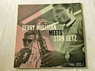 Vintage Gerry Mulligan Meets Stan Getz Record Album Jazz Hard Bop