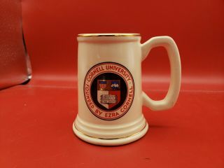 Old Cornell University Beer Stein Large Vintage Mug W/ Gold Trim 5.  5 " Law Usa
