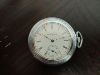 Vintage Elgin 1904 Pocket Watch,  15 Jewel,  Runs And Keeps Time,  12s Size