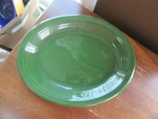 Vintage Fiesta Ware Homer Laughlin 12 1/2 " Forest Green Serving Platter