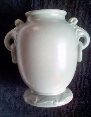 Vintage Red Wing Rumrill Pottery Vase Grecian Urn 640 Gray/green Circa 1937