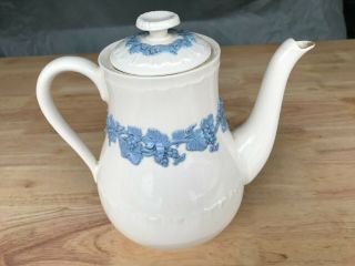 Vintage Wedgwood Embossed Queensware Tea Pot