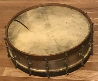 Antique Metal Snare Drum,  1910 
