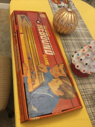 Vintage Board Game Rebound Ideal Two Cushion Marble Game Complete 1970