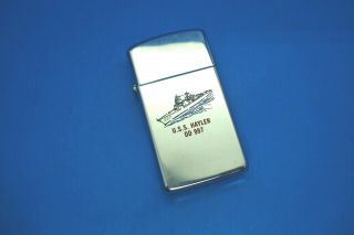 Vintage 1988 Military Zippo Slim Lighter - - U.  S.  S.  Hayler - - Dd - 997 - -