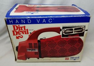 Royal Dirt Devil Hand Vac Vacuum 103 Corded W/bag Vtg Box