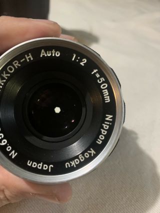 Vintage Nikon Nikkor - H Auto 50mm f2 Non - Ai Lens 2