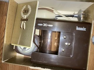 Vintage Bamix M122 Immersion Hand Blender Mixer Set 2 Speed