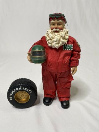 Vtg Clothier Possible Dreams 1998 North Pole Racing Team Santa With Tire