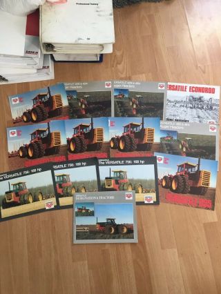 Group 13 Vintage Versatile Tractor & Equipment Brochures