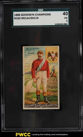1888 N162 Goodwin Champions Mclaughlin Jockey Sgc 3 Vg