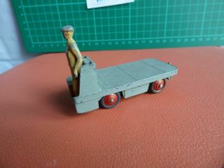 Dinky 14a B.  E.  V.  Bev Electric Truck Grey Red Hubs Very Good Vintage Toy Car