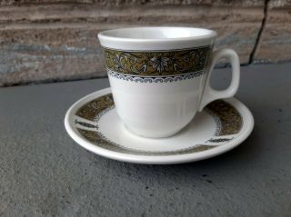Vintage Royal Doulton Steelite Marina Demitasse Cup And Saucer Set