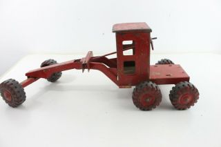 Vintage Marx Road Grader Pressed Steel Construction Toy Lumar