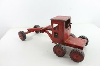 Vintage MARX Road Grader Pressed Steel Construction Toy Lumar 2