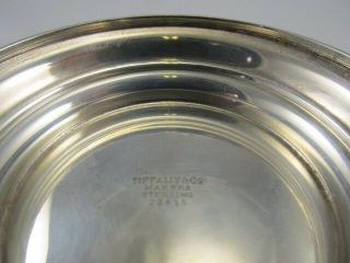 TIFFANY & CO STERLING 5” WIDE BOWL 23615 XLNT COND LARGE INSCRIPTION SIDE 6