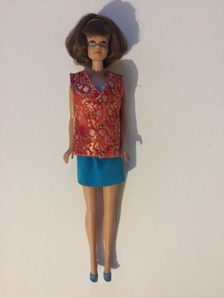 Vintage Mattel Barbie Doll Poupee Midge Bendable Legs Jambes Pliables Japan 1958
