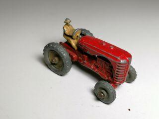 Vintage Matchbox Lesney Moko No.  4b Massey Harris Tractor (no Mudguards) - (2)