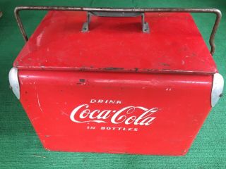 Vintage 1950s Coca Cola Cooler Acton Antique Coke W/bottle Opener & Drain Plug A
