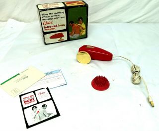 Vintage Oster Infra Red Heated Massager Full Body Vibrator Model 218 - 01 W/ Box