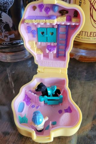 Vintage Polly Pocket Bluebird 1994 Pony Ridin Complete Horse Compact Complete