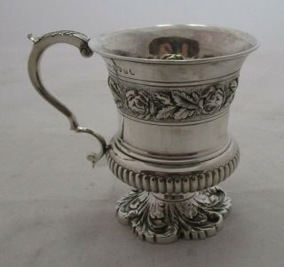 Antique Georgian Sterling Silver Christening Mug,  1822,  149 Grams