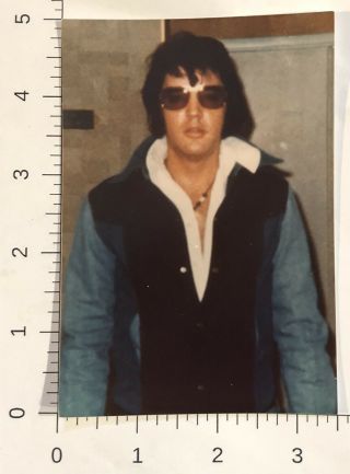 Vintage Elvis Presley Candid Still Photo Picture Blue And Black Outfit