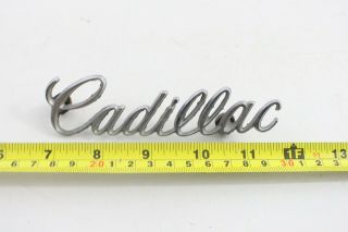 Vintage Cadillac Emblem Script Ornament Metal Oem 2 Pin Car Part - A6