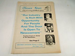 Vintage Chessie News Vol 7 3,  1969 Employee Newspaper,  C&o Railroad