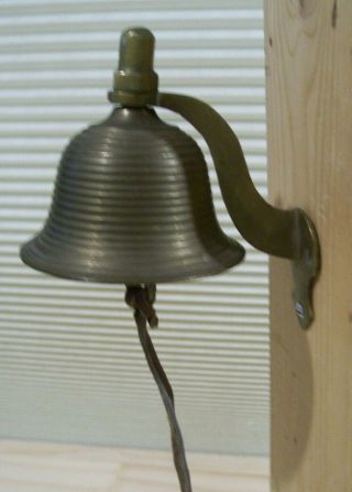 Vintage Brass Bell Of Sarna - Wall Mount With Clapper