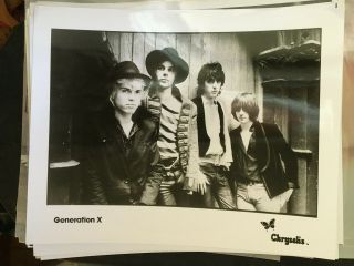 Billy Idol 1979,  Generation X,  Vintage Press Photo British Punk Rock