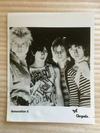 Billy Idol 1977,  Generation X,  Vintage Press Kit W/ Photo Punk Rock
