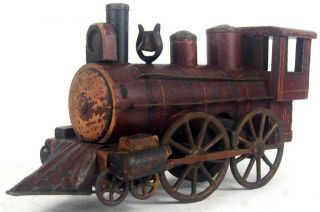 Clark Hill Climber Antique Cast Iron Train Wood 1899