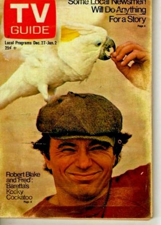 Vintage Tv Guide - Dec 27th - 1975 Robert Blake & Fred - Cover - Very Good