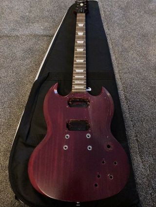 2006 Epiphone Sg G - 400 Husk Red Body Neck Project With Vintage Dimarzios