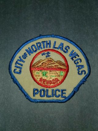 Vintage City Of North Las Vegas Police Patch - Cheesecloth Back Nevada