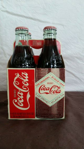 Vintage 2008 Coca Cola Circa 1900 Limited Edition 4 Pack with Carrying Case 2