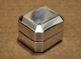 Early Vintage Birks Canada Sterling Silver Ring Box