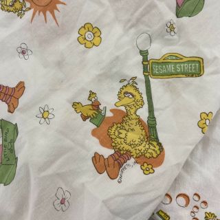 Vintage Sesame Street Big Bird Fitted Crib Sheet 2