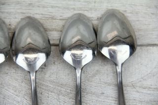 VTG 4x GRAND PRIX DIOR MUFFIN MCM STAINLESS STEEL OVAL SPOON FLATWARE RETRO 3