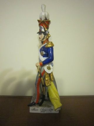 Frankenthal Wessel Porcelain Napoleon Soldier - Russian Ulan Officer 1815 2